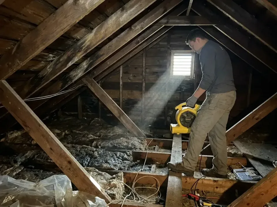 attic-water-damage-drying-proc-007 — frequently asked questions, Emergency Water Extraction & 24/7 Flood Response in Reidsvi…